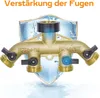 4-Wege Wasserverteiler 3/4 Zoll – Messing Produktbild-Vorschau 6