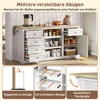 okwish Isola da cucina Mobile da cucina con 5 cassetti e 2 Anteprima dell’immagine prodotto 5