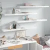 vidaXL Étagères murales flottantes 4 pcs. Blanc brillant Voir les images du produit 10