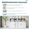 HOMAVO HG1-L Buffet - 4 tiroirs, 2 portes coulissantes, 2 Voir les images du produit 4