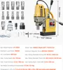 VEVOR carotatrice magnetica 1400 W φ50 mm, 12500 N trapano Anteprima dell’immagine prodotto 7