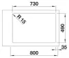 Spüle Blanco SOLIS 700-IF/A 74 x 50 cm edelstahl 526127 Produktbild-Vorschau 5