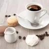 Weißes Milchkännchen aus Porzellan, Soße, MONA, 20 ml, Produktbild-Vorschau 2