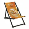 Premium Holz Gartenliege mit schwarzem Gestell Aperol Spritz – Klappbarer Strandliegestuhl, robust & Produktbild-Vorschau