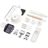 A collection of sewing machine accessories laid out on a white background. Produktbild-Vorschau
