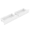 Two open white drawers, one slightly behind the other. Produktbild-Vorschau