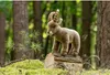 A stuffed toy ibex stands on a log in a forest setting. Náhľad obrázku produktu