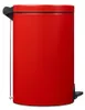 Pattumiera rossa a pedale da 20 litri Rossignol 90259 Anteprima dell’immagine prodotto 2