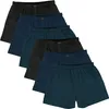 Gomati 6er Pack Herren Boxershorts Webboxer - Navy Schwarz Produktbild-Vorschau 1