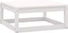 A white wooden coffee table with a slatted top and a square base. Produktbild-Vorschau