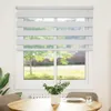 vidaXL Doppelrollo Weiß 120x150 cm Stoffbreite 115,9 cm Produktbild-Vorschau 1