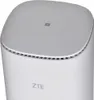 A close-up, top-down view of a white ZTE 5G router. Produktbild-Vorschau