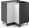 Eckunterschrank Vicco R-Line Weiß Landhaus 75.6 cm ohne Produktbild-Vorschau 1