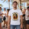 Camiseta blanca "El pueblo, ofrézcanme el néctar de la Vista previa de la imagen del producto 3
