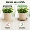 Pflanztopfuntersetzer Mira Taupe Ø 17cm - Frostsicher & Produktbild-Vorschau 6
