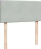 Design Boxspringbett mit Matratze Hellgrau 100x200 cm Samt, Produktbild-Vorschau 5