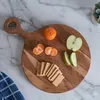 Pizzabrett & Teller Set 2 Stück, rundes Holz 30 cm mit Produktbild-Vorschau 2