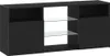 vidaXL TV skříňka s LED světly vzhled dub černý 120x30x50 Náhled obrázku produktu 3