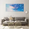 Bilder auf glas - Einteilig - Abstraktion blau gemalt - Produktbild-Vorschau 7