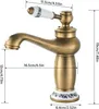 Namuoto miscelatore lavabo bronzo retrò rubinetto bagno Anteprima dell’immagine prodotto 7