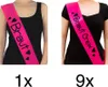 Oblique Unique Schärpe Braut + Braut Crew Set JGA Hen Party Produktbild-Vorschau 1