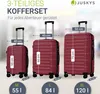 Juskys Hartschale Kofferset Reisekoffer 3 teilig - Produktbild-Vorschau 4