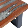 Table basse en résine de teck 100x50 cm Voir les images du produit 8