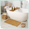 Mata łazienkowa Relaxdays z bambusa, 66 x 40 cm, Podgląd zdjęcia produktu 2