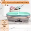 Kinderteller mit Saugnapf Rutschfest Silikon Baby Teller Produktbild-Vorschau 4