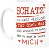 Kaffee-Tasse Schatz ich habe versucht für dich das beste Produktbild-Vorschau 2