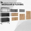 bümö flexi Aktenregal offen - 2 Ordnerhöhen - Nachbildung: Produktbild-Vorschau 7