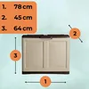 Gartenbox Wasserdicht Gartenschrank Klein Outdoor Box Produktbild-Vorschau 7