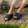 BOSACO Damen Hausschuhe aus Echtleder, Schwarz – bequeme Produktbild-Vorschau 2