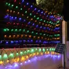 1.5X1.5m LED Solar Lichternetz Bunt 8 Lichtmodi Produktbild-Vorschau 1