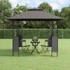 vidaXL Pavillon mit Dach Anthrazit 300x300x270 cm Stahl Produktbild-Vorschau 2