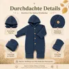 Engel Baby-Overall mit Kapuze, Holzknöpfen und Umschlag TOP Produktbild-Vorschau 4