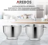 AREBOS kuchynský robot 1500W, kuchynský robot, hnetač s 2x Náhľad obrázku produktu 10