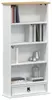 vidaXL CD-Regal Weiß 52 x 17.5 x 103 cm Massives Produktbild-Vorschau 2