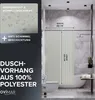 ovimar Magnetischer Duschvorhang Kjelfossen beige waschbar Produktbild-Vorschau 2