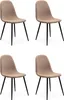 finori Anya 70A Stuhl, 4er-Set, Cord braun / schwarz Maß: B Produktbild-Vorschau 7