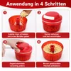 Gemüseschneider Zwiebelhacker, 300ML Manueller Produktbild-Vorschau 8