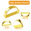 Serviettenringe Gold 12 Stück Metall Serviettenring Set Produktbild-Vorschau 4