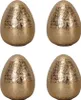 4tlg. Dekoei GOLDEN gold aus Aluminium H9,5cm Metallei Produktbild-Vorschau 1