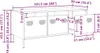 vidaXL TV-Schrank Weiß 101,5x39x43,5 cm Kaltgewalzter Stahl Produktbild-Vorschau 8