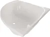 A white corner bathtub on a white background. Podgląd zdjęcia produktu