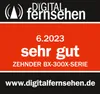 A marketing image with text and a logo, indicating a product review or rating. Produktbild-Vorschau