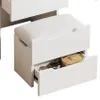 Schminktisch Weiß aus Holz mit Schubladen und Hocker mit Produktbild-Vorschau 7