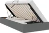 vidaXL Coffret de lit avec rangement, gris foncé, 90 x 200 Voir les images du produit 1
