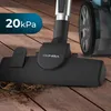 Close-up of a vacuum cleaner head on a wooden floor with dirt. Náhled obrázku produktu