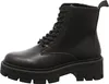 A black lace-up boot with a thick sole is shown against a white background. Náhľad obrázku produktu